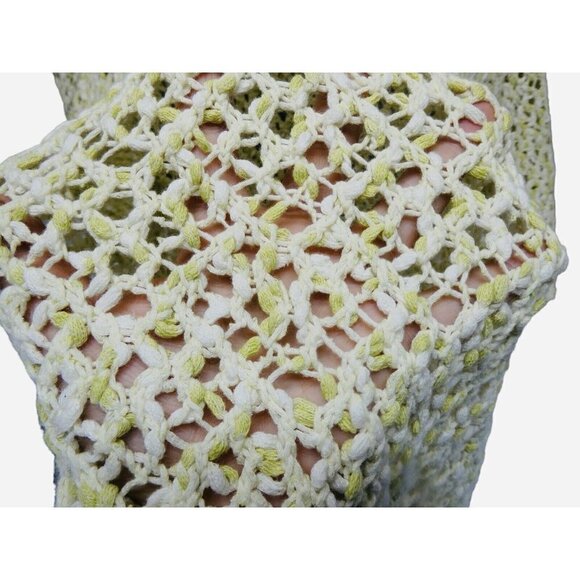 J JILL shirt top Crochet tunic Size L ‎ 3/4 Sleeve hippie boho casual Beach - Picture 9 of 11